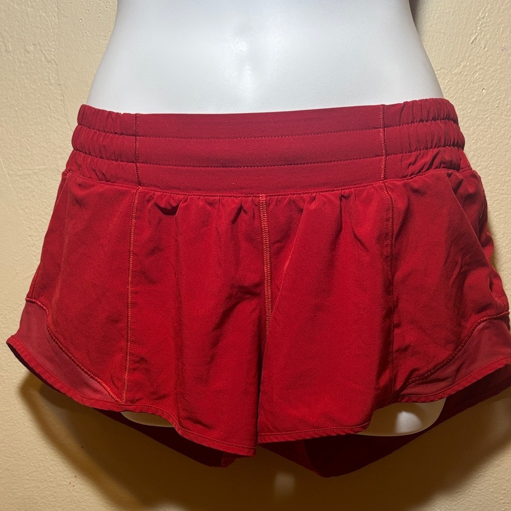 Lululemon Hottie Hot Red Shorts